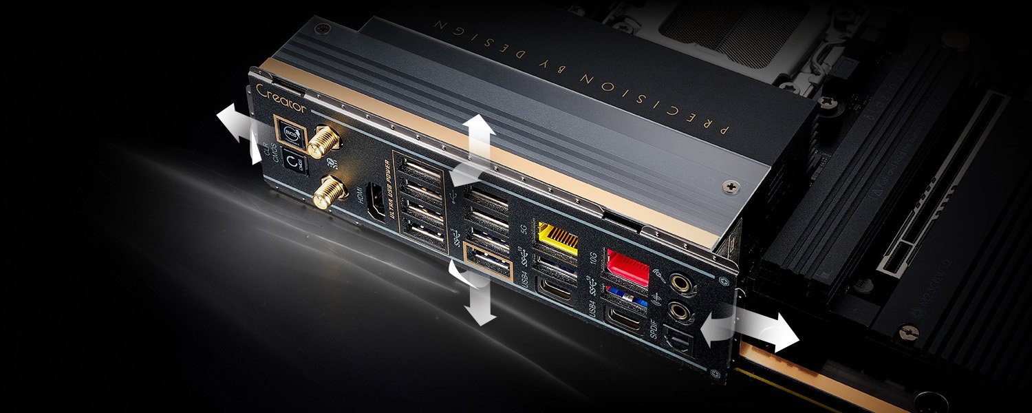 Flexibel integrierbare I/O-Blende